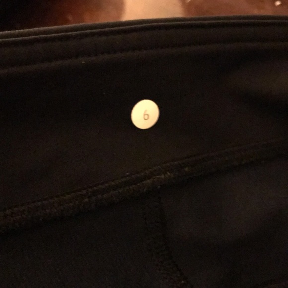 LULULEMON Black Straight Wide Leg Yoga Pants - Picture 4 of 7